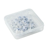 30Pcs 3 Styles Floral Printed Porcelain Beads PORC-FS0001-05-6