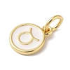 Real 18K Gold Plated Brass Enamel Charms KK-L216-001G-D02-2