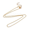 Brass Ball Chains Necklace Making NJEW-JN02838-02-1