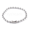 Non-Tarnish 304 Stainless Steel Ball Chain Necklaces for Women NJEW-G135-01A-P-1