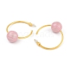 Round Brass Enamel Hoop Earrings for Women EJEW-Q391-35G-02-3