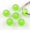 Imitation Cat Eye Resin European Beads RPDL-S001-08-1