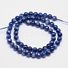 Natural Kyanite/Cyanite/Disthene Quartz Round Bead Strands G-M263-B-01-2