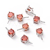Rhodium Plated 925 Sterling Silver Peg Bails STER-D035-47P-04-1