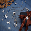 56Pcs 14 Style Tibetan Style Alloy Pendants TIBEP-PH0001-30-2
