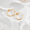 Knot Shaped Brass Hoop Earrings FS-WGE48BC-17-2