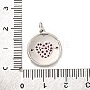 Brass Micro Pave Cubic Zirconia Pendants KK-U033-11P-01-3