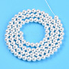 Baking Painted Pearlized Glass Pearl Bead Strands HY-N002-4mm-A12-4