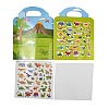 Plastic Reusable Stickers Book for Kids STIC-P013-10B-2