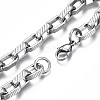 201 Stainless Steel Chunky Cable Chain Bracelet for Men Women BJEW-S057-75-3