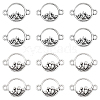 SUNNYCLUE 120Pcs 2 Styles Tibetan Style Alloy Connector Charms TIBEP-SC0002-70-1