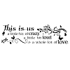 PVC Quotes Wall Sticker DIY-WH0200-010-1