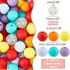 CHGCRAFT 100Pcs Silicone Beads SIL-CA0001-13-2