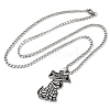 304 Stainless Steel Pendant Necklaces NJEW-C066-02P-2