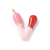 Brass Enamel Pendants KK-E093-03G-V-01-1
