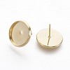 202 Stainless Steel Stud Earring Findings STAS-P221-08C-G-2