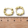 Brass Micro Pave Cubic Zirconia Huggie Hoop Earrings EJEW-K083-34G-A-2