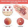 ARRICRAF Natural & Dyed Crackle Agate Beads Strands G-AR0003-41C-10mm-2