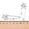 Starfish 304 Stainless Steel Safety Pins Brooch Findings SA-CBA098D-16I-P01-3