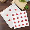 8 Sheets Plastic Waterproof Self-Adhesive Picture Stickers DIY-WH0428-064-4