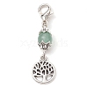 Tree of Life Alloy Pendant Decorations HJEW-JM02840-4