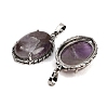 Natural Amethyst Pendants G-Q350-02J-2