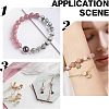 12pcs 2 Colors 304 Stainless Steel Bead Frames STAS-UN0023-58-5