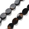 Natural Black Agate Beads Strands G-P559-B09-01-1