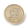 Golden Tone Wax Seal Brass Stamp Head DIY-B079-02G-17-1