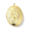 Rack Plating Brass Locket Pendants KK-K277-03G-1