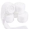 5 Rolls 5M Satin Frayed Ribbon SRIB-DR0001-01B-1