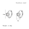 Cubic Zirconia Hoop Earrings VX9431-03-1
