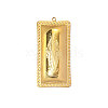 304 Stainless Steel & ABS Imitation Pearl Pendants STAS-OY014-63G-1