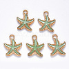 Alloy Enamel Pendants ENAM-S121-023A-2