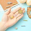 8Pcs Alloy Rhinestone Watch Band Rings FIND-CJ0005-40-4