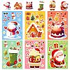 6Pcs Christmas Theme Cartoon Paper Stickers DIY-P085-14B-2