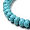 Synthetic Turquoise Beads Strand TURQ-G109-10x6mm-06-4