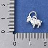 925 Sterling Silver 3D Chinese Zodiac Charms STER-P066-01S-08-3