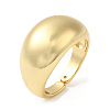 Rack Plating Brass Blank Dome Open Cuff Rings RJEW-E290-02G-1