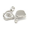 Brass with Clear Cubic Zirconia with Sea Shell Charms KK-Q820-14P-2