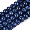 Opaque Baking Paint Glass Beads Strands GLAA-Q110-03A-13-1