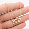 1992 Birth Year Number 201 Stainless Steel Pendant Cable Chain Necklaces FS-WGB5F08-12-1