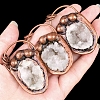 Natural Druzy Agate Pendants PW-WGF8F92-01-3