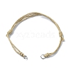 Adjustable Waxed Cotton Cord Bracelet Making AJEW-JB01194-2