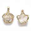 Natural Chalcedony Pendants KK-N232-19-NF-2