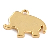 Golden Brass Enamel Pendants KK-P197-09G-G-3