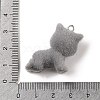 Flocking Resin Cute Kitten Pendants MACR-P043-K03-3