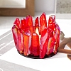 Electroplated Natural Quartz Crystal Candle Holder PW-WG59F09-04-1