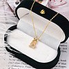 925 Sterling Silver Colorful Cubic Zirconia Constellation Pendant Cable Chain Necklaces for Women STER-R009-01G-08-1