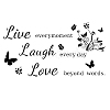 PVC Quotes Wall Sticker DIY-WH0200-016-1